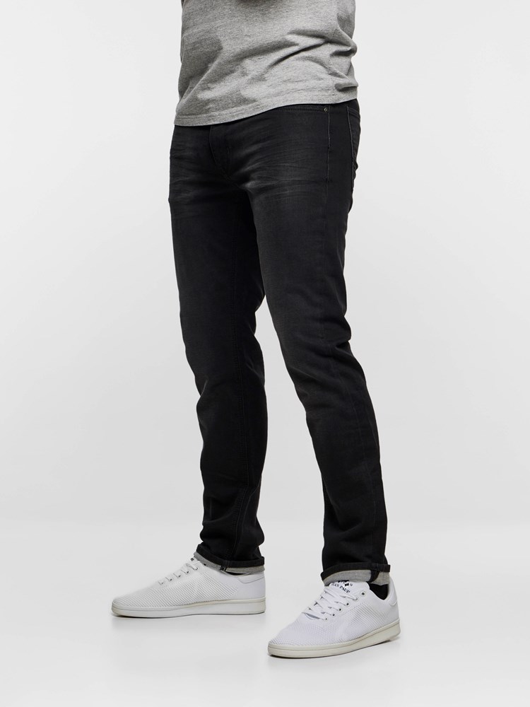 SLIM WILL BLACK KNIT STRETCH 7232828_D04-HENRYCHOICE-NOS-left_46478_SLIM WILL BLACK KNIT STRETCH D04.jpg_Left||Left