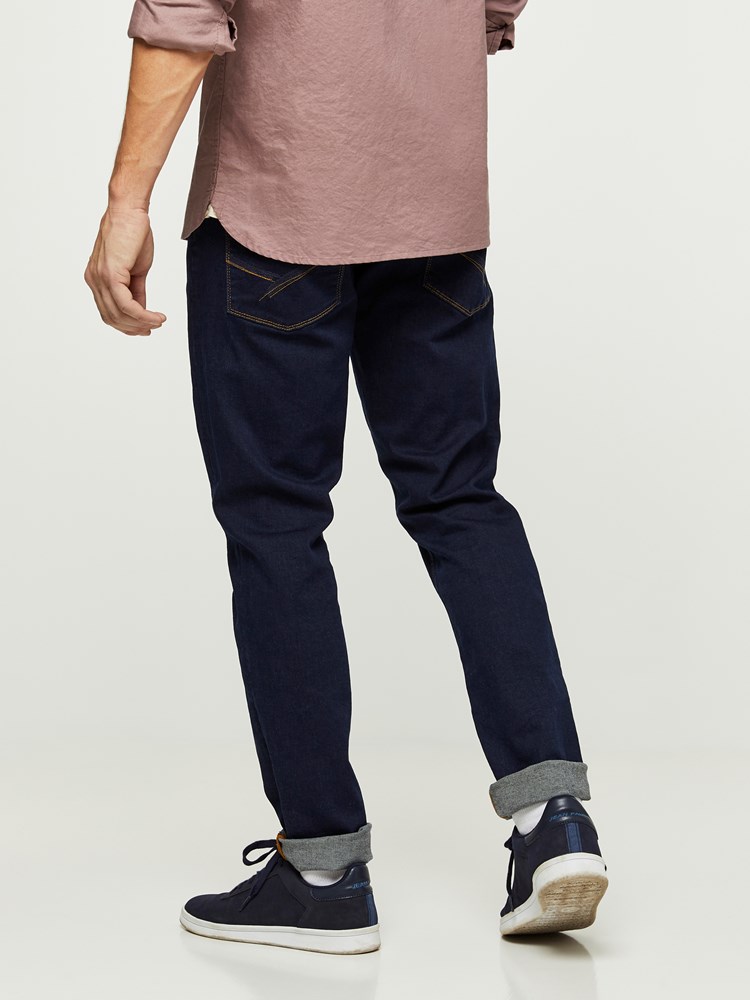 SLIM WILL DARK BLUE STRETCH 7235637_D03-HENRYCHOICE-NOS-Modell-back_39288_SLIM WILL DARK BLUE STRETCH D03.jpg_Back