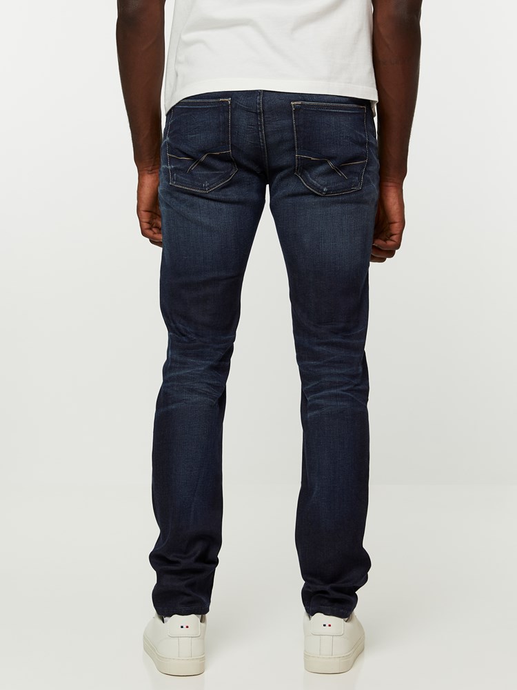 SKINNY SID BLUE COATED STRETCH JEANS 7239672_D04-HENRYCHOICE-NOS-Modell-back_34566_SKINNY SID BLUE COATED STRETCH JEANS D04.jpg_Back||Back