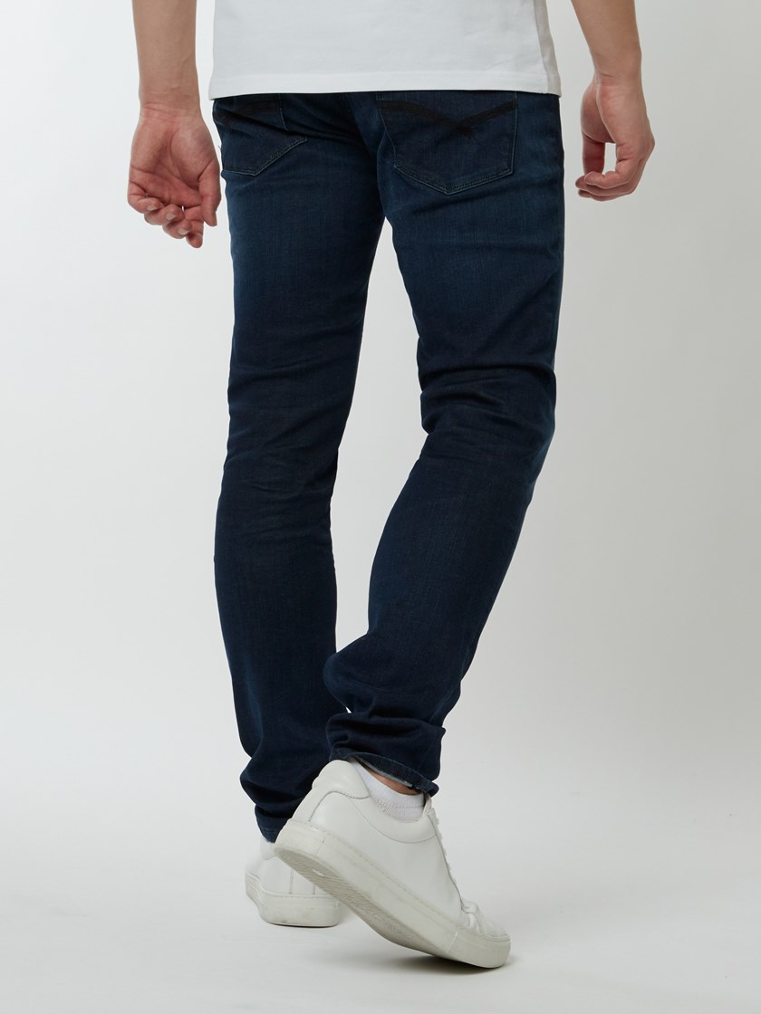 7239800 D06 7239800_D06-HENRYCHOICE-NOS-Modell-back_97396.jpg_SLIM WILL DEEP BLUE HYPER STRETCH JEANS D06 7239800.jpg_Back||Back