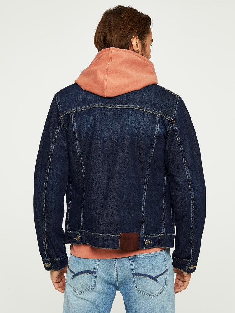 CORE DENIM JAKKE 7240061_DAB-HENRYCHOICE-H19-Modell-back_631_CORE DENIM JAKKE DAB.jpg_Back||Back