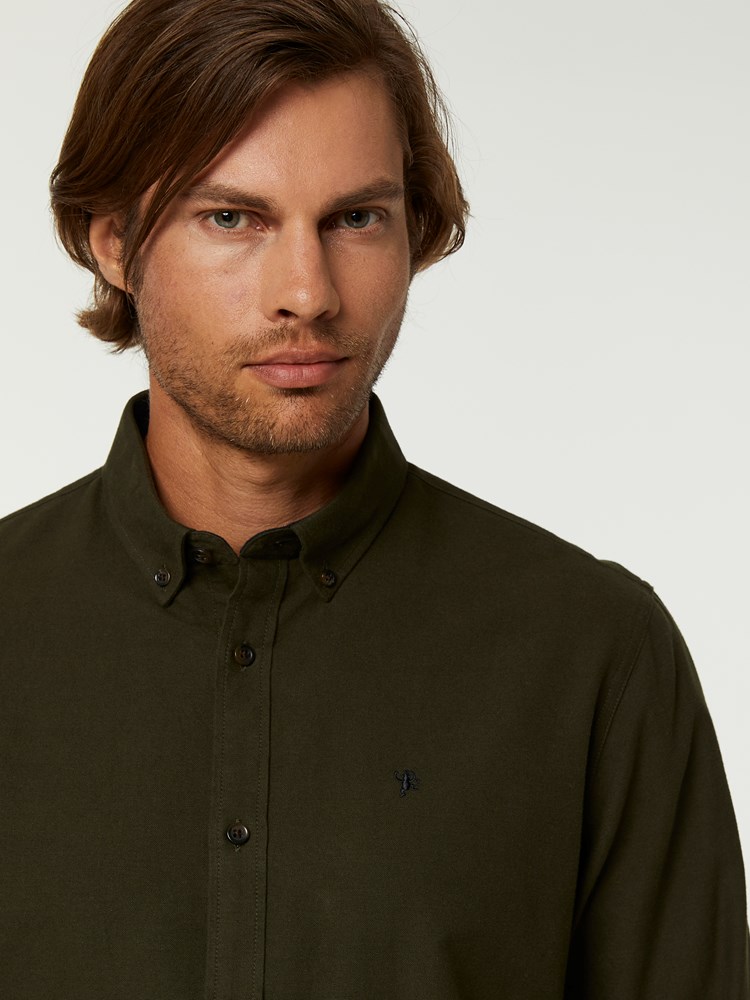 BRUSHED OXFORD SKJORTE 7244568_GOU-HENRYCHOICE-A20-Modell-right_92395_BRUSHED OXFORD SKJORTE GOU.jpg_Right||Right