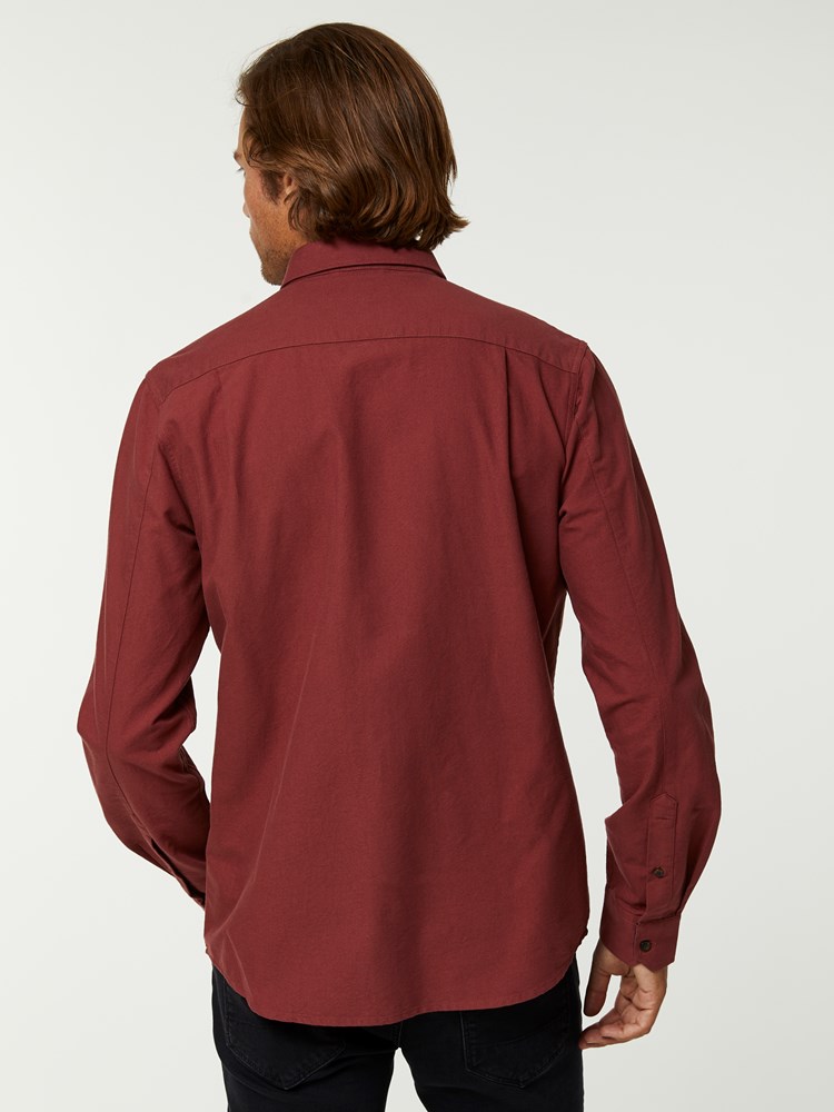 BRUSHED OXFORD SKJORTE 7244568_K5F-HENRYCHOICE-A20-Modell-back_90502_BRUSHED OXFORD SKJORTE K5F.jpg_Back||Back