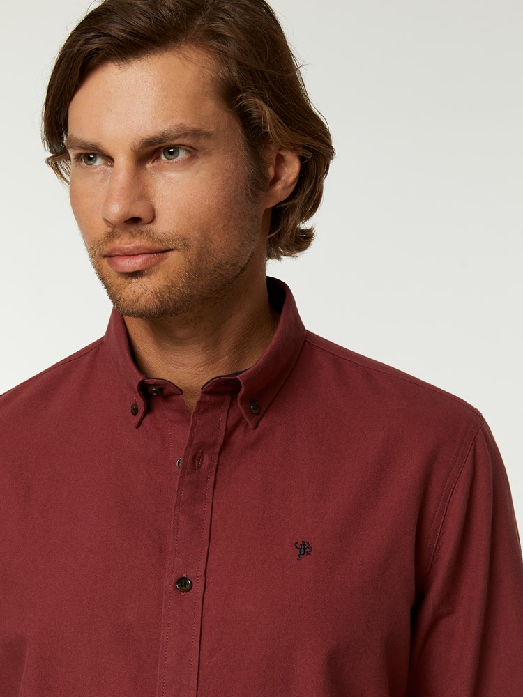BRUSHED OXFORD SKJORTE 7244568_K5F-HENRYCHOICE-A20-Modell-right_87526_BRUSHED OXFORD SKJORTE K5F.jpg_Right||Right