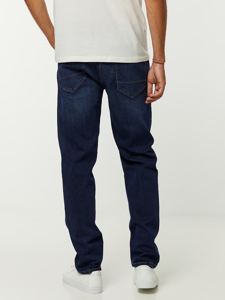 Regular Blue Stretch Jeans 7244871_DAB-HENRYCHOICE-A20-Modell-back_88725_Regular Blue Stretch Jeans DAB.jpg_Back||Back