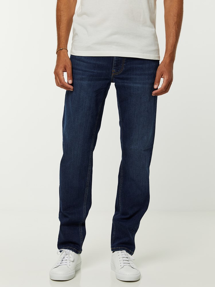 Regular Blue Stretch Jeans 7244871_DAB-HENRYCHOICE-A20-Modell-front_10243_Regular Blue Stretch Jeans DAB.jpg_Front||Front