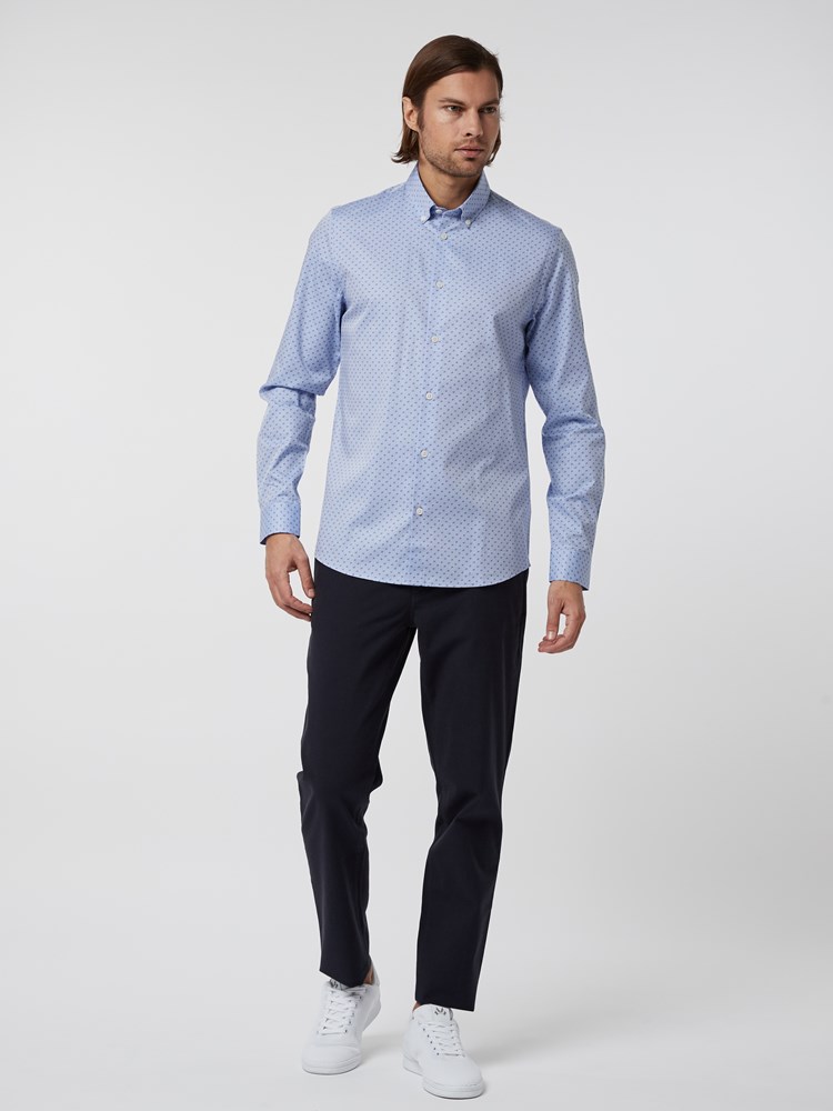 Matthew Printet Skjorte 7246306_EO1-HENRYCHOICE-S21-Modell-front_8755_Matthew Printet Skjorte EO1.jpg_Front||Front