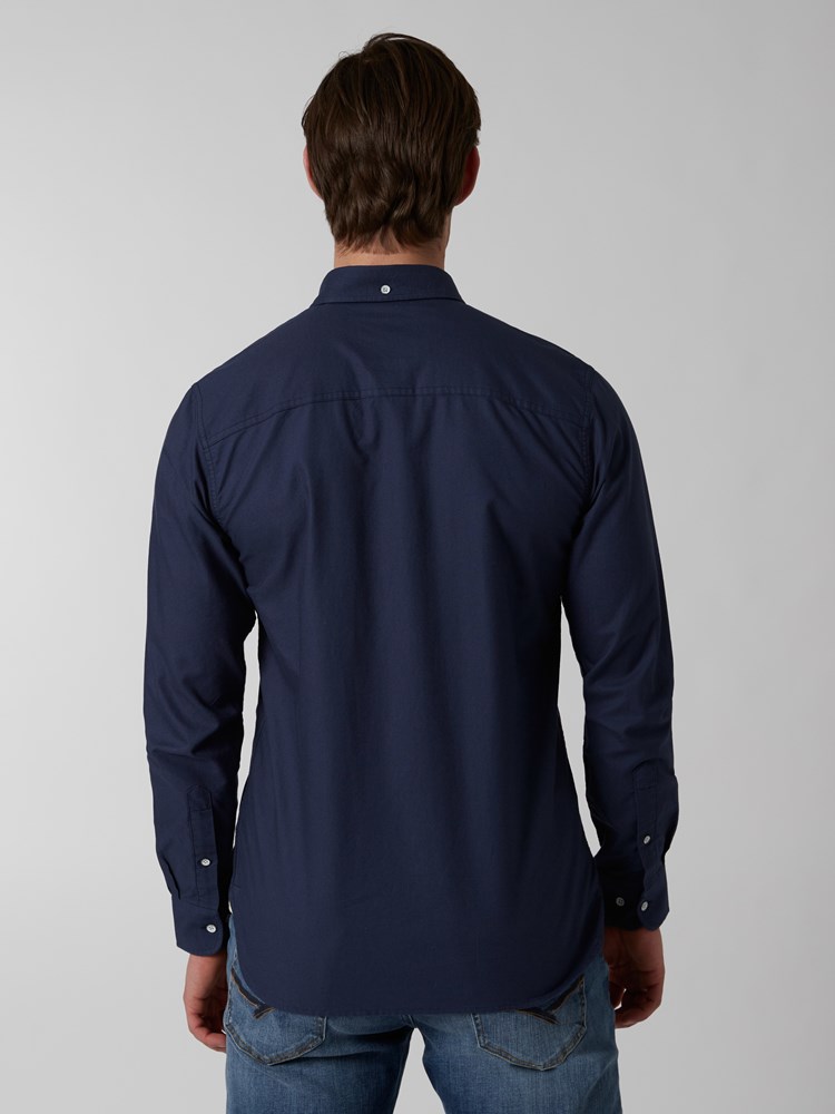 Washed oxfordskjorte 7249703_EHJ-HENRYCHOICE-S22-Modell-Back_chn=boys_4781_Washed oxfordskjorte EHJ 7249703.jpg_Back||Back
