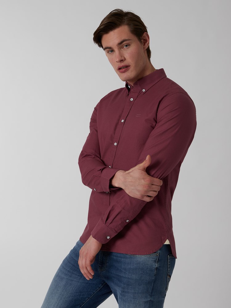 Washed oxfordskjorte 7249703_MST-HENRYCHOICE-S22-Modell-Left_chn=boys_1871_Washed oxfordskjorte MST 7249703.jpg_Left||Left