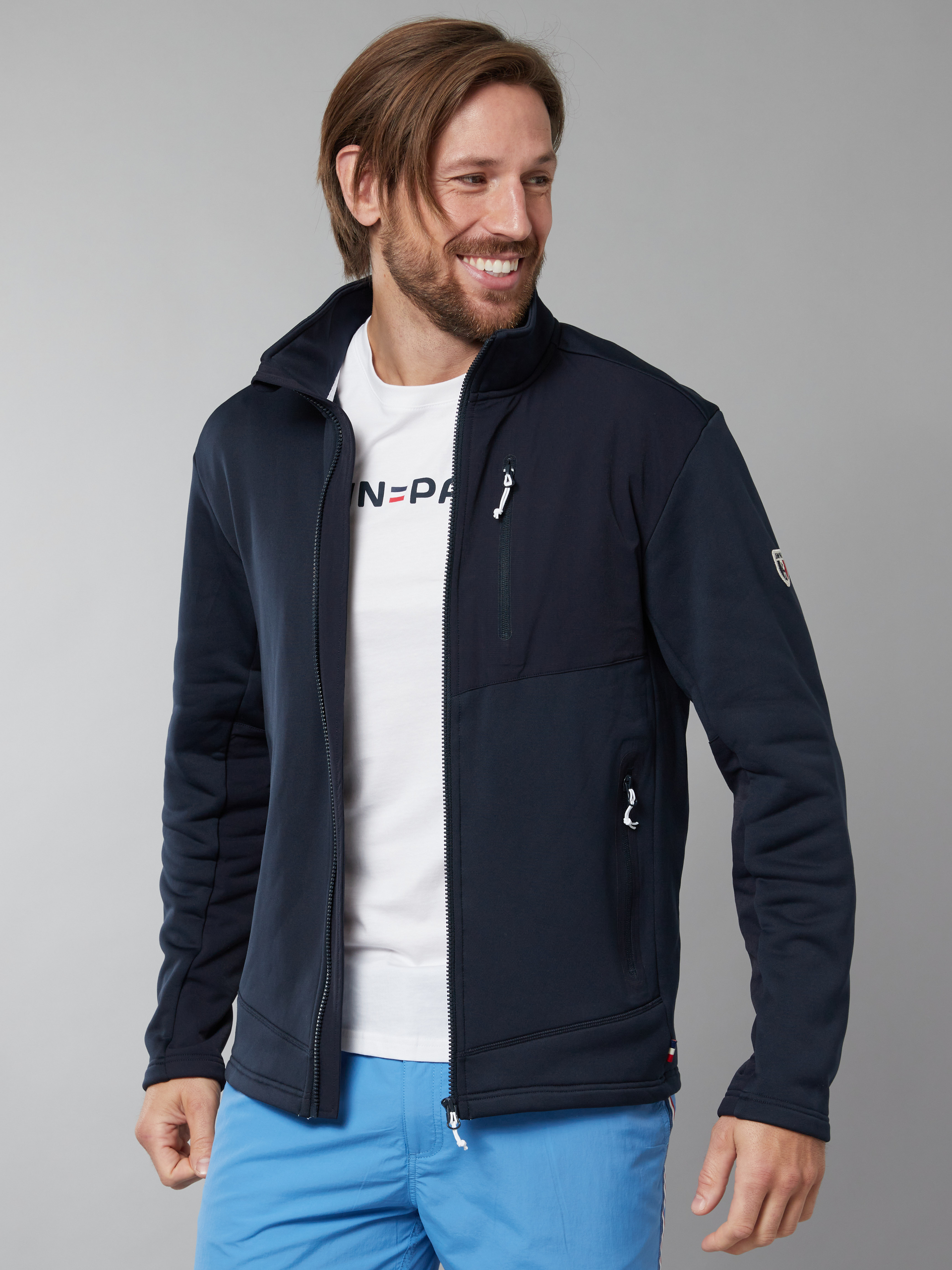 Sylvestre fleecejakke 7250257_EM6-JEANPAUL-A22-Modell-Front_9927_Sylvestre fleecejakke EM6.jpg_Front||Front