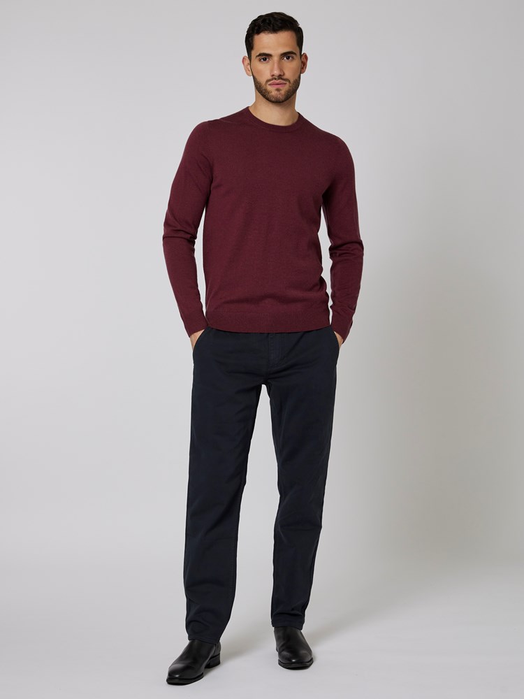 Merino strikkegenser 7500570_MWD-MRCAPUCHIN-W22-Modell-Front_chn=boys_1724_Merino strikkegenser MWD.jpg_Front||Front
