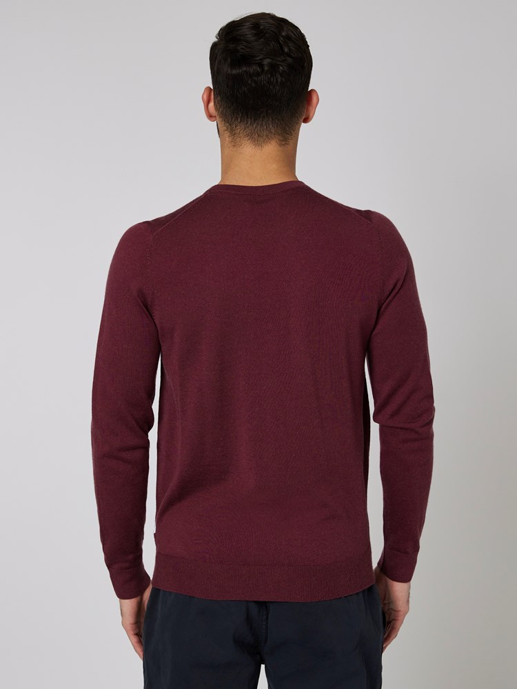 Merino strikkegenser 7500570_MWD-MRCAPUCHIN-W22-Modell-Front_chn=boys_6250_Merino strikkegenser MWD.jpg_Front||Front