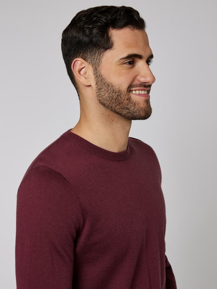 Merino strikkegenser 7500570_MWD-MRCAPUCHIN-W22-Modell-Front_chn=boys_6471_Merino strikkegenser MWD.jpg_Front||Front