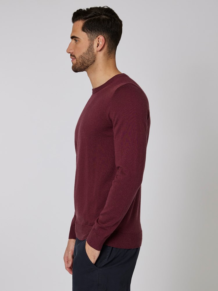 Merino strikkegenser 7500570_MWD-MRCAPUCHIN-W22-Modell-Front_chn=boys_6821_Merino strikkegenser MWD.jpg_Front||Front