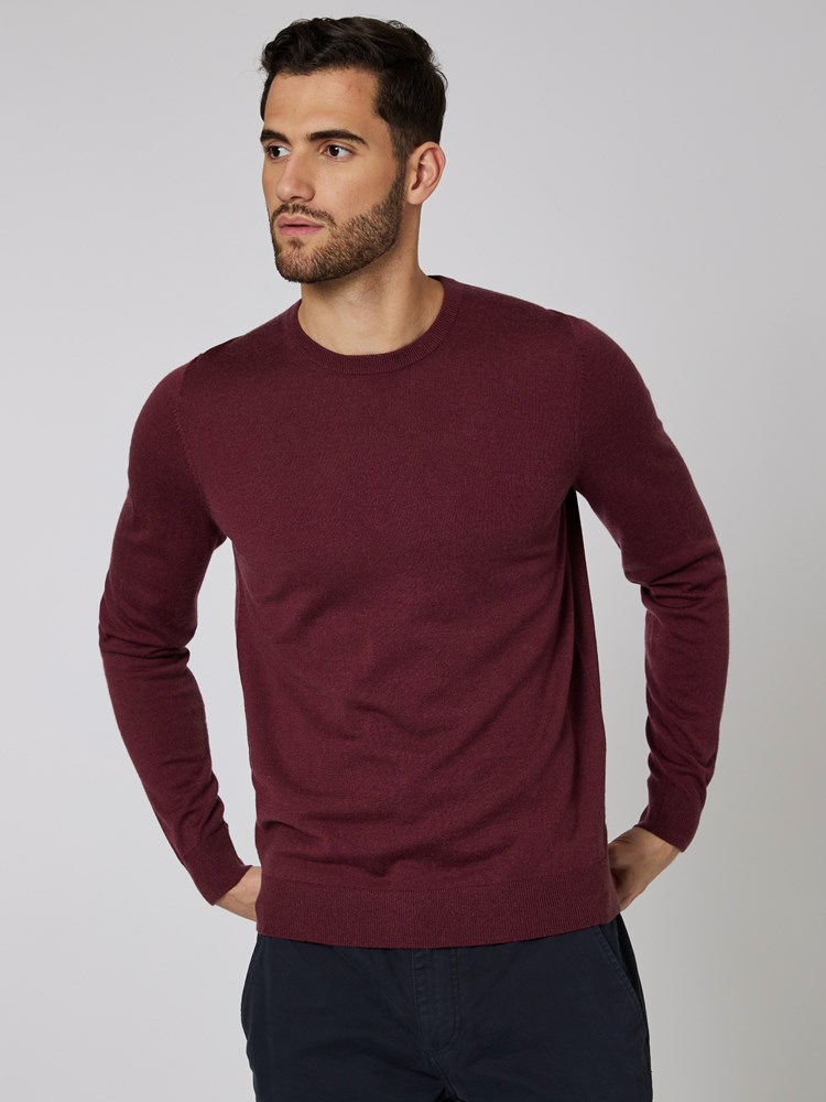 Merino strikkegenser 7500570_MWD-MRCAPUCHIN-W22-Modell-Front_chn=boys_8247_Merino strikkegenser MWD.jpg_Front||Front