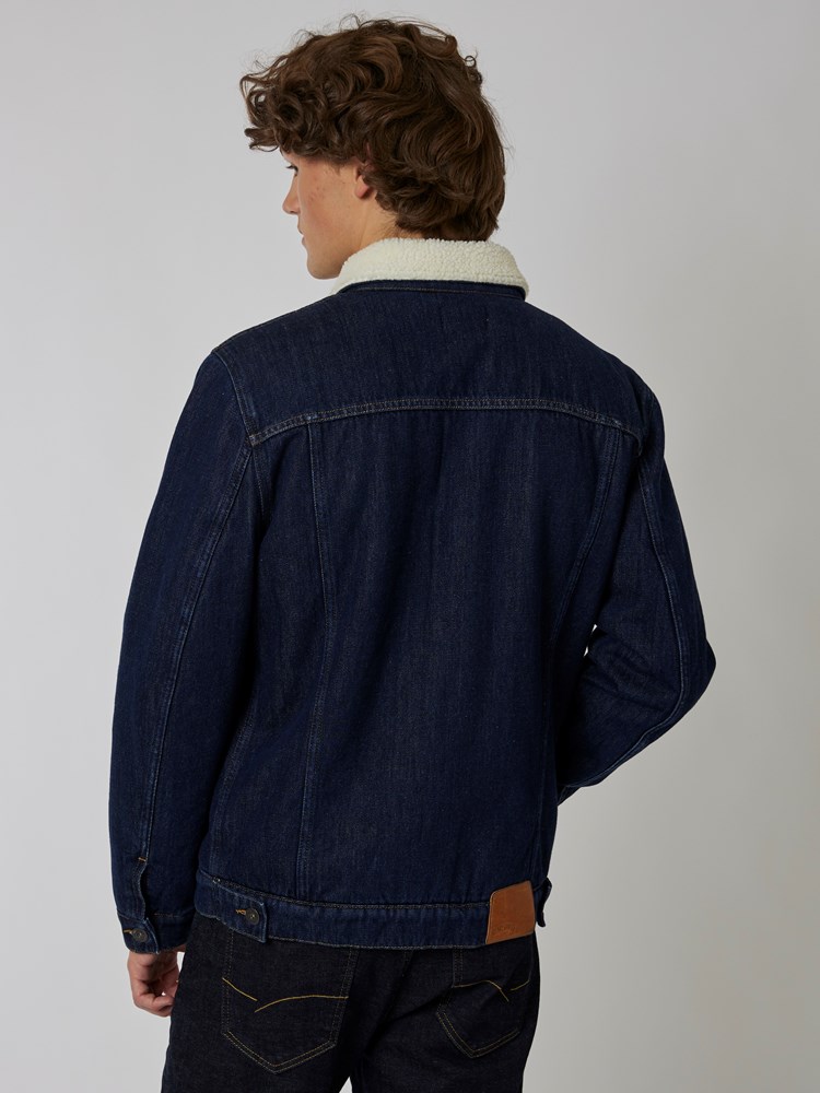 Core pile denim jakke 7500763_D03-HENRYCHOICE-A22-Modell-Back_chn=boys_6759_Core pile denim jakke D03_Core pile denim jakke D03 7500763.jpg_Back||Back