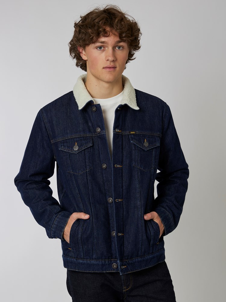 Core pile denim jakke 7500763_D03-HENRYCHOICE-A22-Modell-Front_chn=boys_7532_Core pile denim jakke D03_Core pile denim jakke D03 7500763.jpg_Front||Front