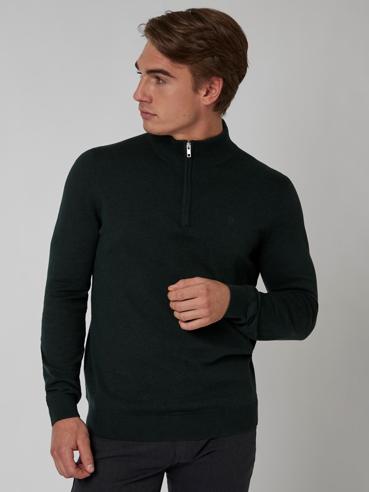 Dammers zip neck strikkegenser 7501047_GTX-MRCAPUCHIN-A22-Modell-Front_chn=boys_5549_Dammers zip neck strikkegenser GTX.jpg_Front||Front