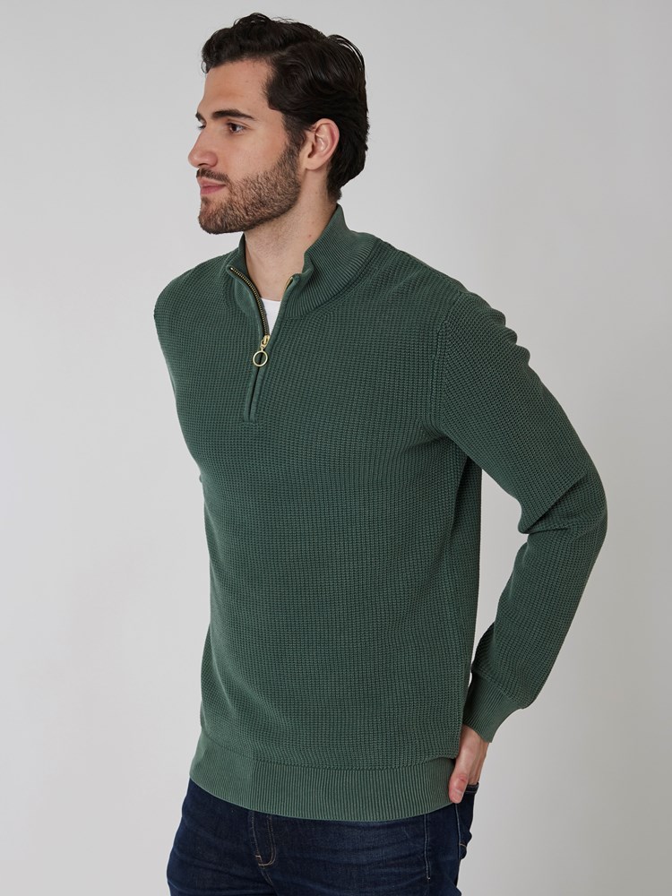 Patent zipneck strikkegenser 7501050_GUR-HENRYCHOICE-A22-Modell-Left_chn=boys_9957_Patent zipneck strikkegenser GUR.jpg_Left||Left