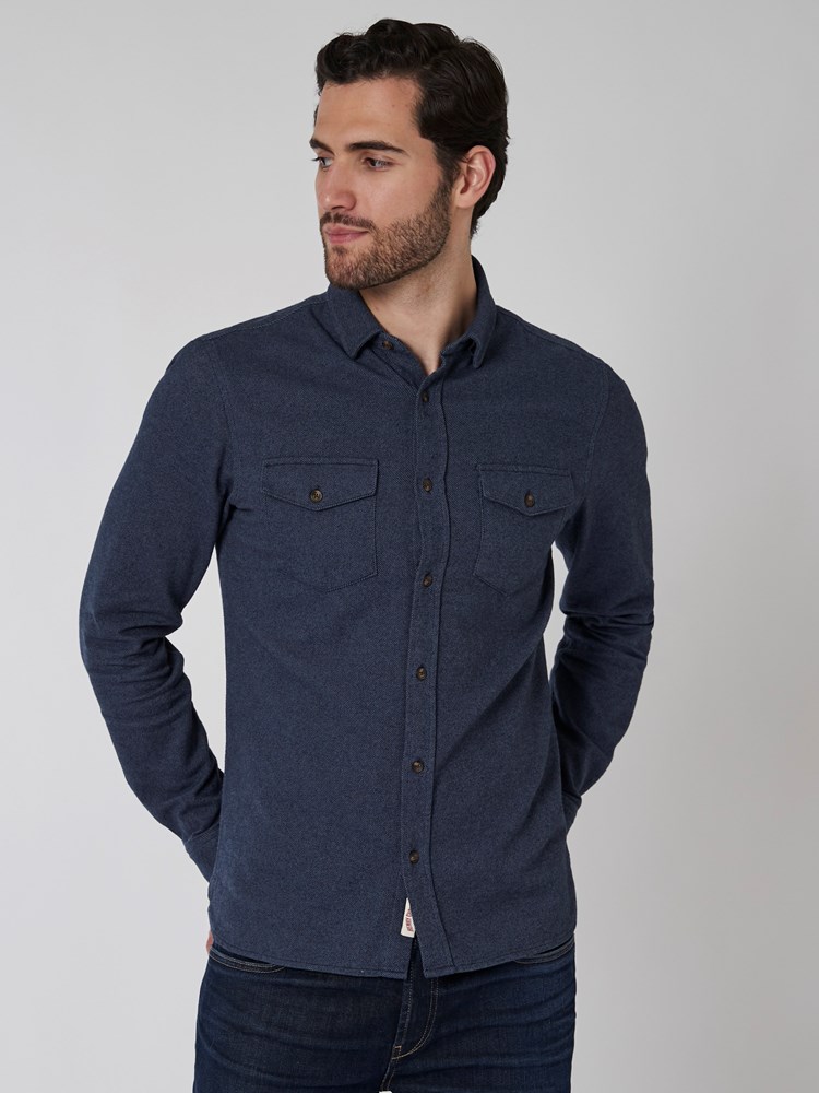 Twill shirt 7501105_EDR-HENRYCHOICE-A22-Modell-Front_chn=boys_954_Twill shirt EDR.jpg_Front||Front