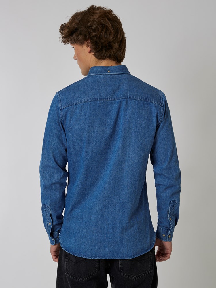 Devin denimshirt 7501109_EDR-HENRYCHOICE-A22-Modell-Back_chn=boys_3615_Devin denimshirt EDR 7501109.jpg_Back||Back
