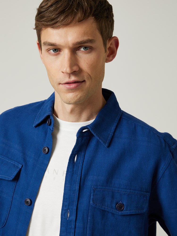 Francesco skjortejakke 7503623_I3O-JEANPAUL-S23-Modell-Front_6947_EGU_Francesco skjortejakke EGU.jpg_