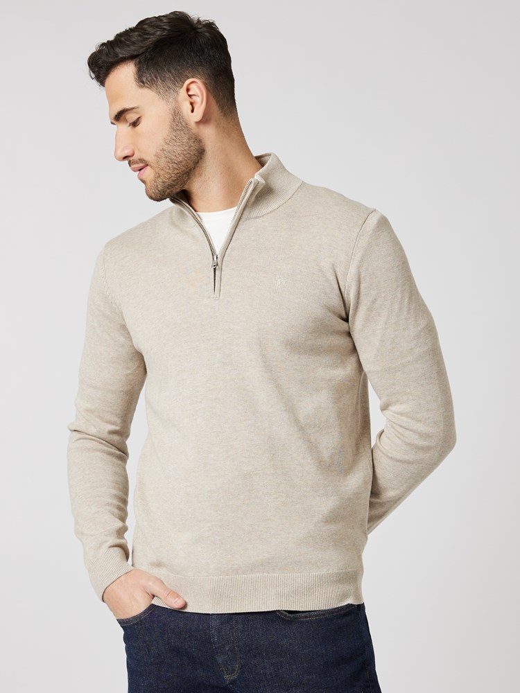 Dammers zip neck genser 7504273_R54-MRCAPUCHIN-A23-Modell-Front_chn=boys_2117_Dammers zip neck genser R54_7504273 R54.jpg_Front||Front