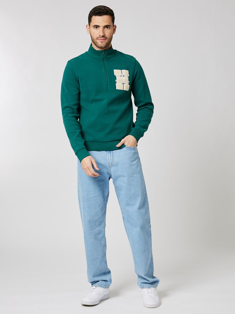 Zip Sweater 7504405_GUL-HENRYCHOICE-A23-Modell-Front_chn=boys_8777_Zip Sweater GUL.jpg_Front||Front