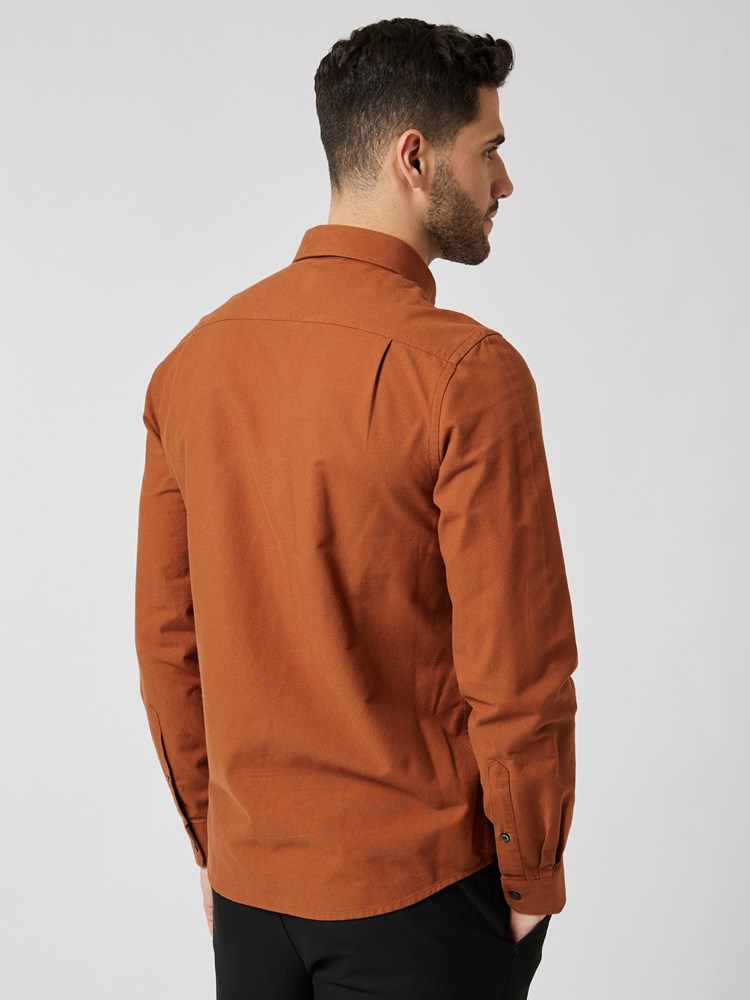 Brushed oxford skjorte 7504547_AJC-MRCAPUCHIN-A23-Modell-Back_chn=boys_2128_Brushed oxford skjorte AJC.jpg_Back||Back