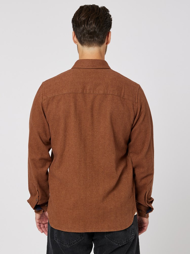 Herringbone Shirt 7505305_AGA-HENRYCHOICE-W23-Modell-Back_chn=boys_8350_Herringbone Shirt AGA.jpg_Back||Back