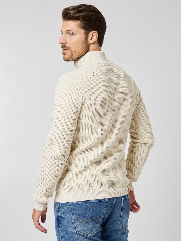 Neps Zipneck Sweater 7505530_O63-HENRYCHOICE-A23-Modell-Back_chn=boys_2485_Neps Zipneck Sweater O63.jpg_Back||Back