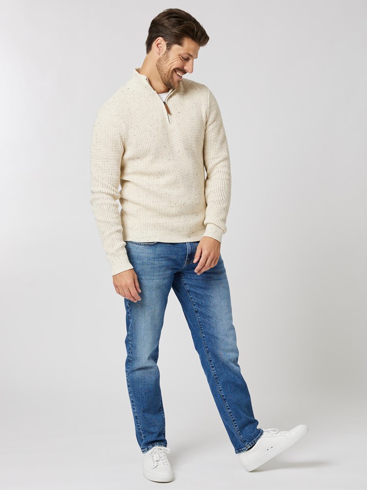 Neps Zipneck Sweater 7505530_O63-HENRYCHOICE-A23-Modell-Front_chn=boys_930_Neps Zipneck Sweater O63.jpg_Front||Front