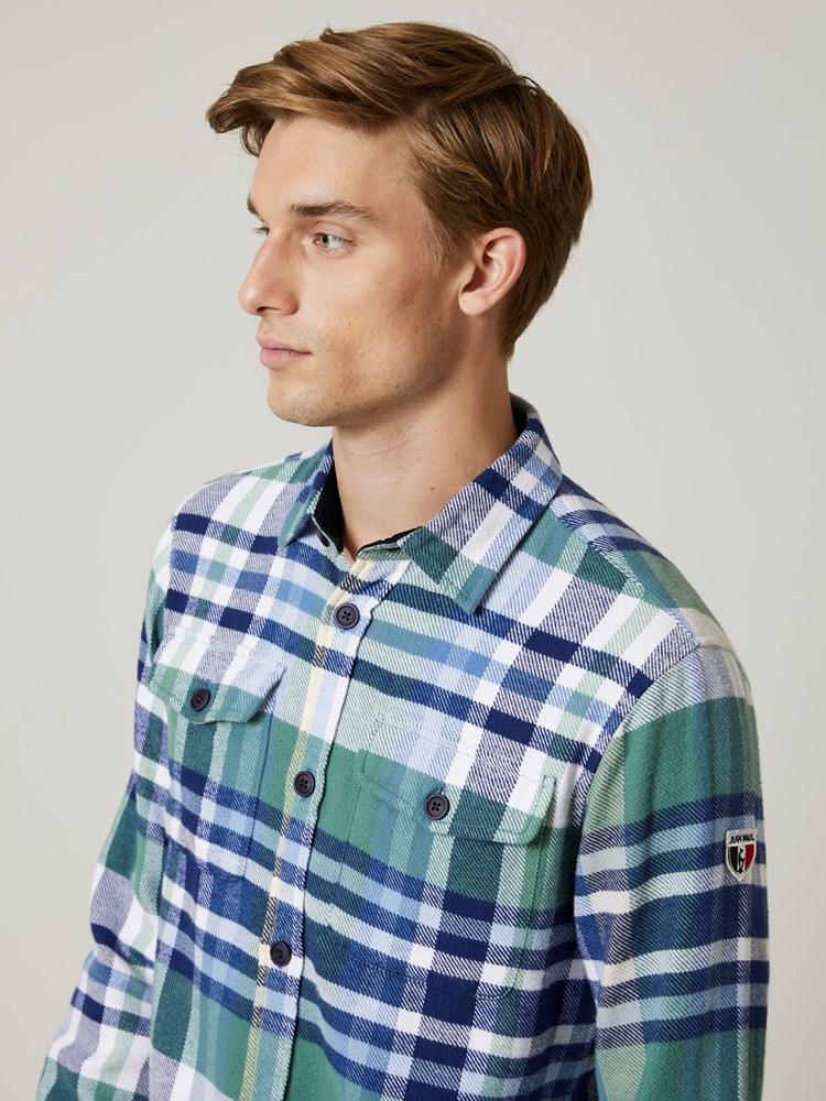 Florian skjortejakke 7506321_GNT-JEANPAUL-S24-Modell-Front_9618_Florian skjortejakke GNT.jpg_Front||Front
