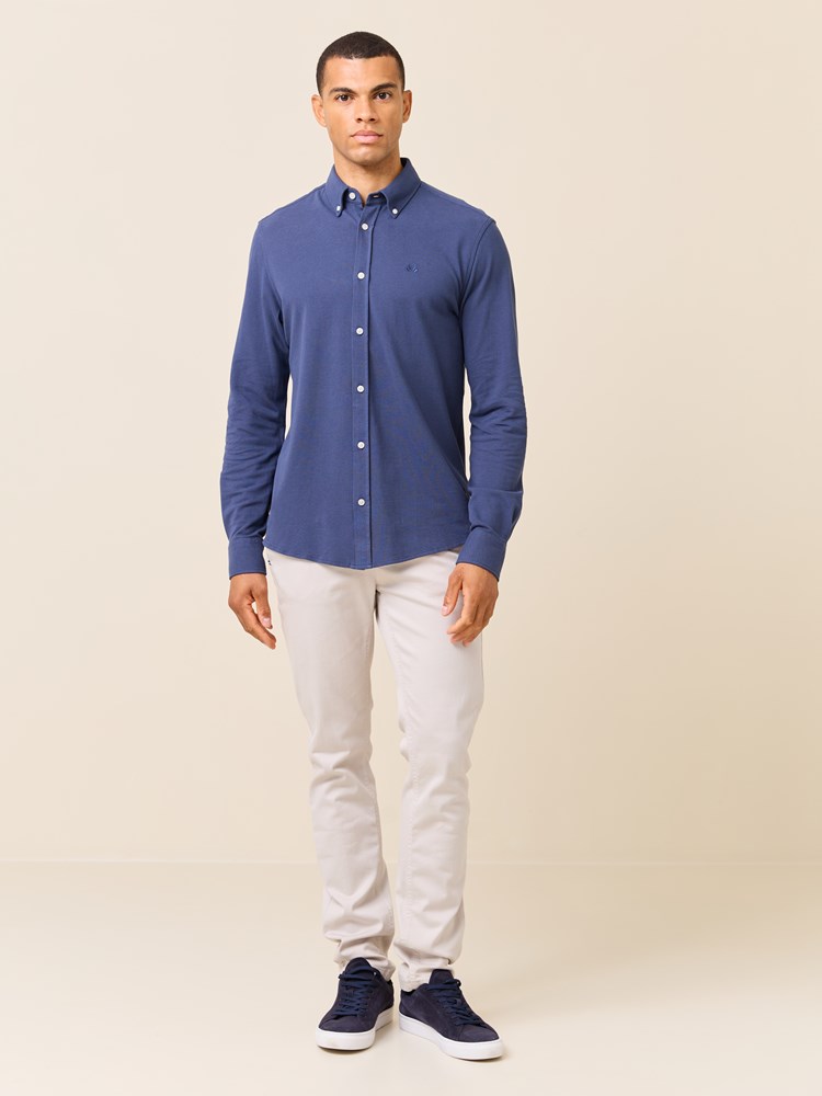 Dominique pique skjorte- Regular fit 7510467_EGS-JEANPAUL-S25-Modell-Front_1638_Dominique pique skjorte- Regular fit EGS.jpg_Front||Front
