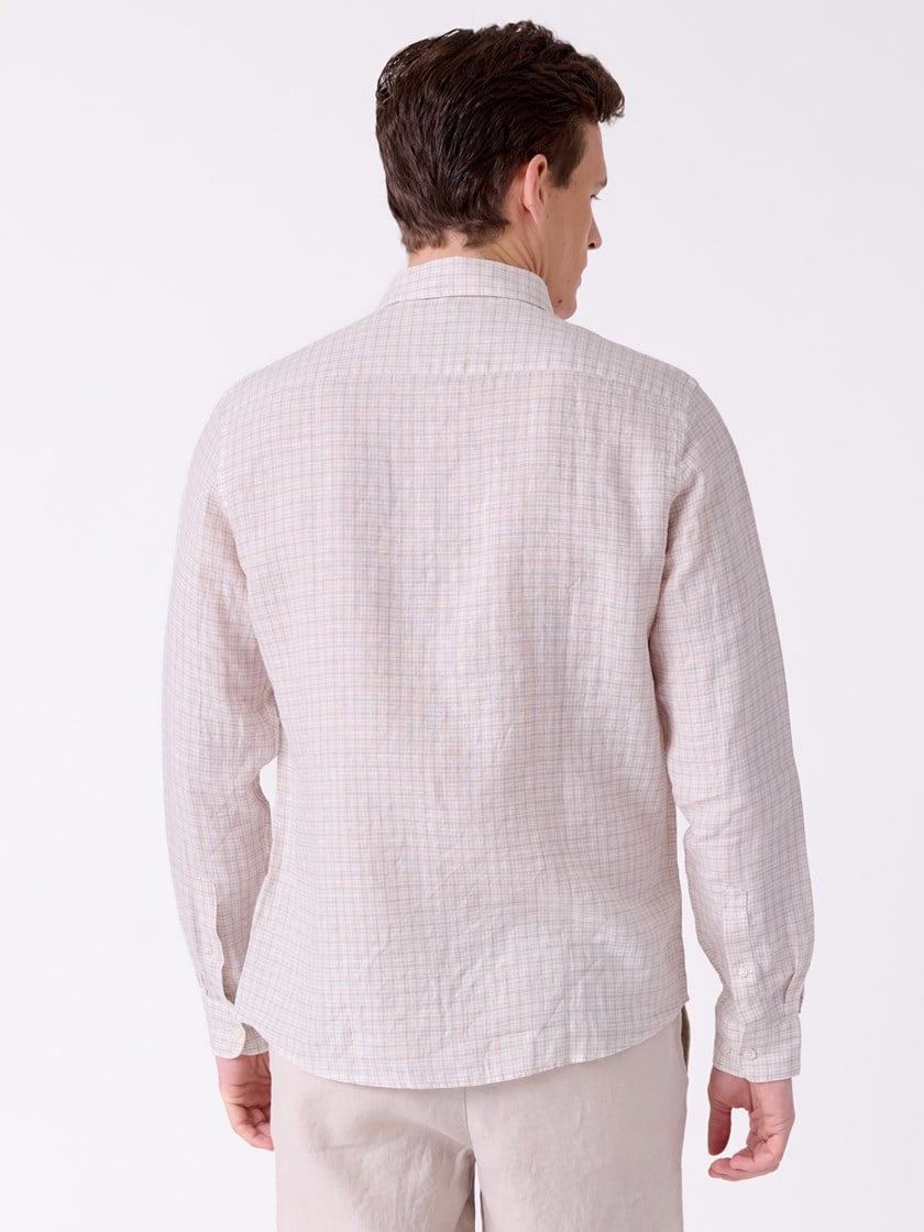 7515141 I4I 7515141_I4I-MRCAPUCHIN-H26-Modell-Front_chn=decades_9092_Akau rutete linskjorte I4I.jpg_Front||Front