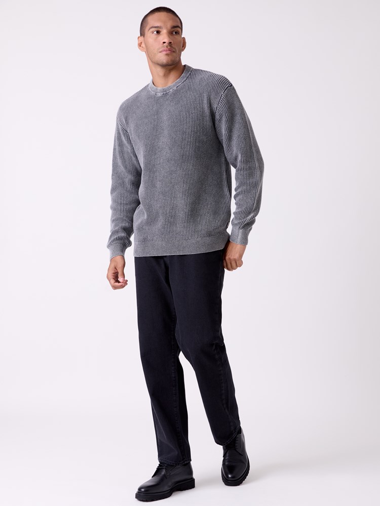 Washed patent sweater 7515625_EHI-HENRYCHOICE-A26-Front_1723_Washed patent sweater EHI.jpg_Front||Front