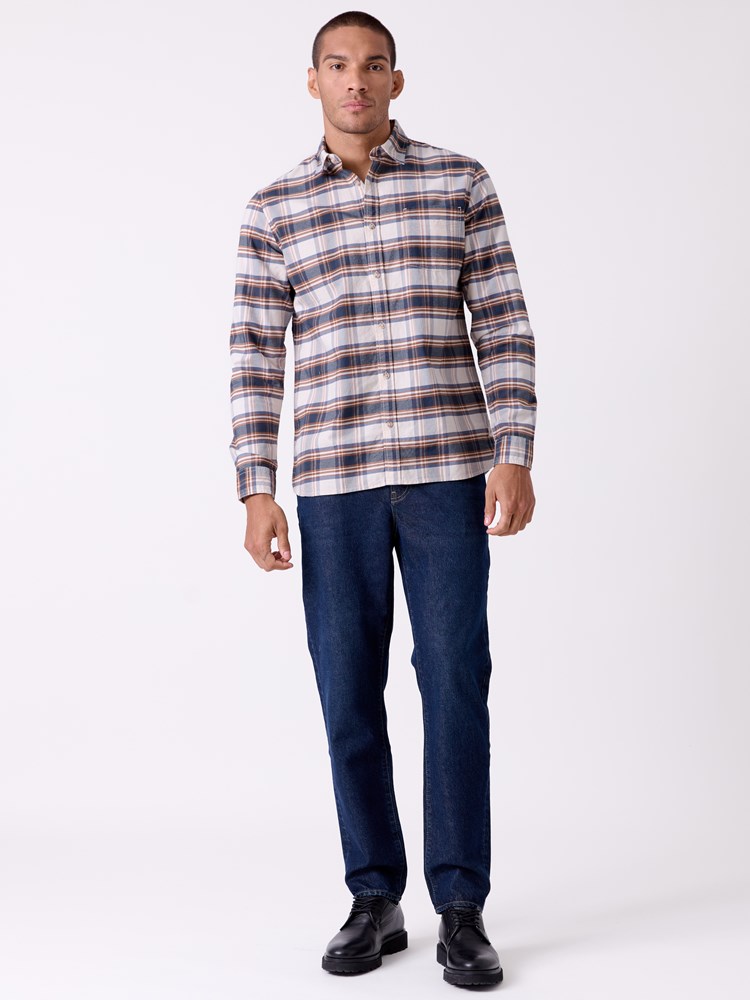 Washed oxford shirt 7515654_EDR-HENRYCHOICE-A26-Front_1819_Washed oxford shirt EDR.jpg_Front||Front