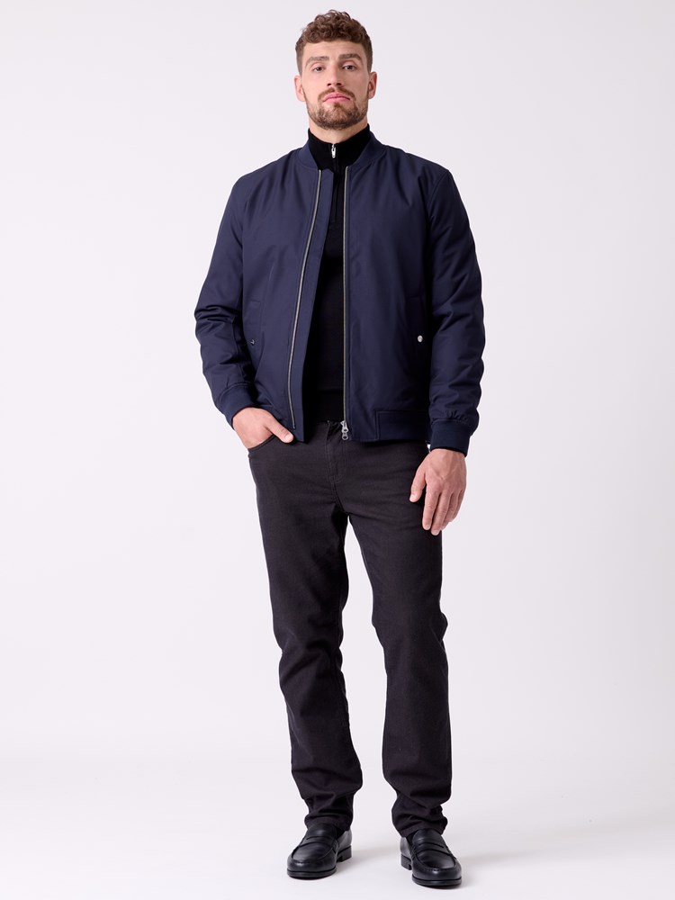 Merino zip neck strikkegenser 7516049_CAD-MRCAPUCHIN-A26-Front_2517_Merino zip neck strikkegenser CAD.jpg_Front||Front