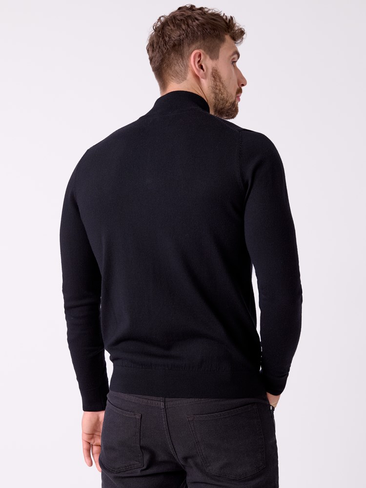 Merino zip neck strikkegenser 7516049_CAD-MRCAPUCHIN-A26-Front_6721_Merino zip neck strikkegenser CAD.jpg_Front||Front