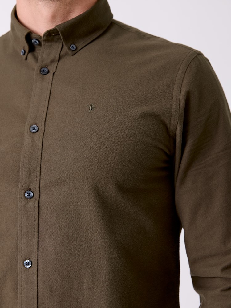 Brushed oxford skjorte 7516149_I7T-MRCAPUCHIN-A26-Front_2939_Brushed oxford skjorte I7T.jpg_Front||Front