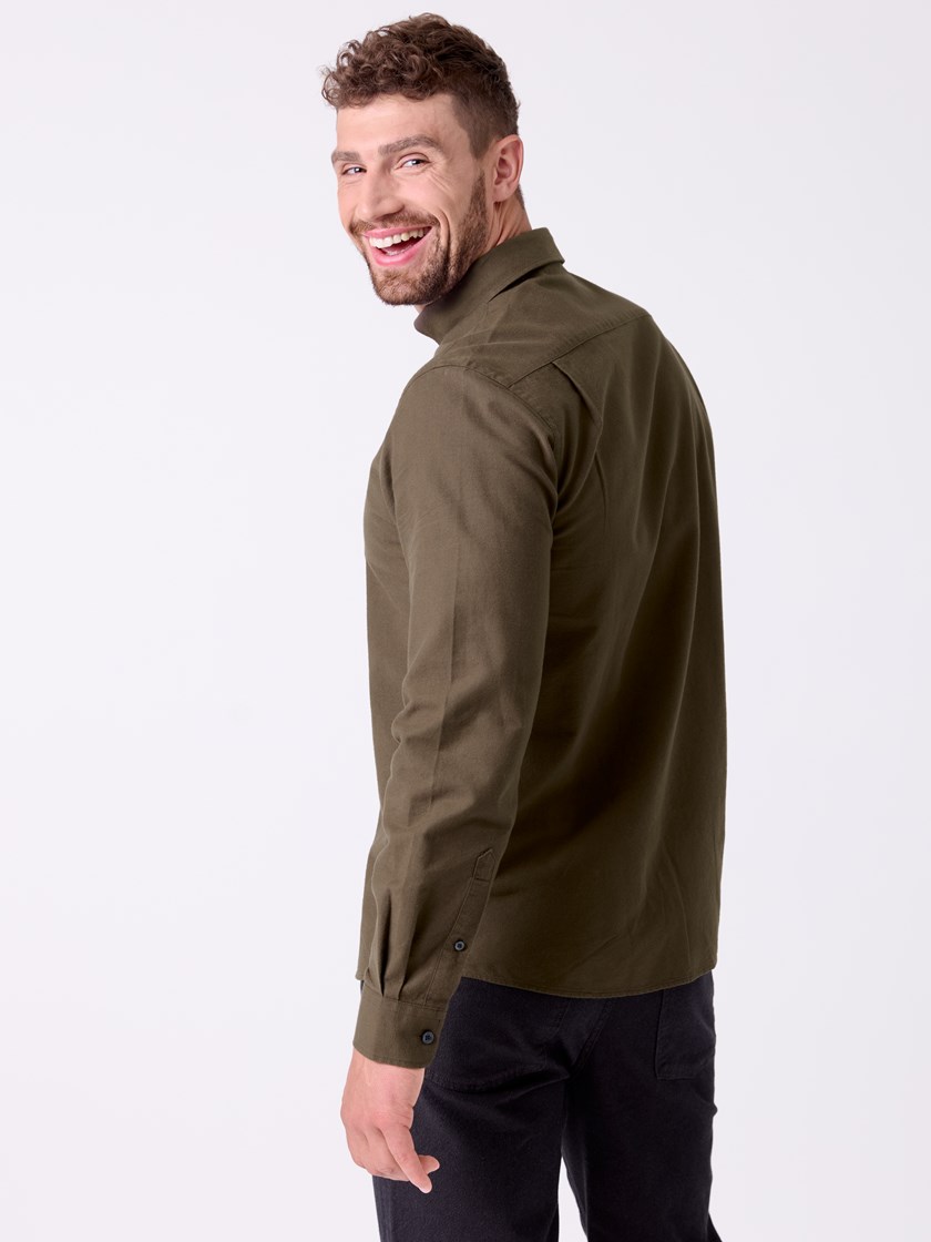 7516149 I7T 7516149_I7T-MRCAPUCHIN-A26-Front_3282_Brushed oxford skjorte I7T.jpg_Front||Front