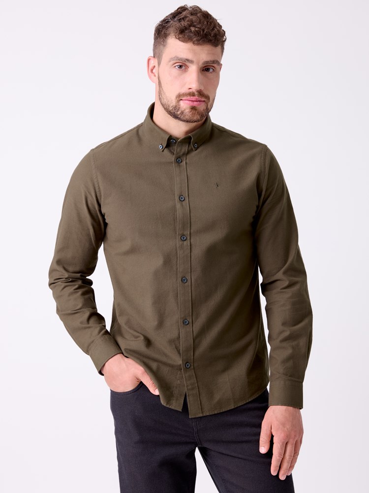 Brushed oxford skjorte 7516149_I7T-MRCAPUCHIN-A26-Front_8898_Brushed oxford skjorte I7T.jpg_Front||Front