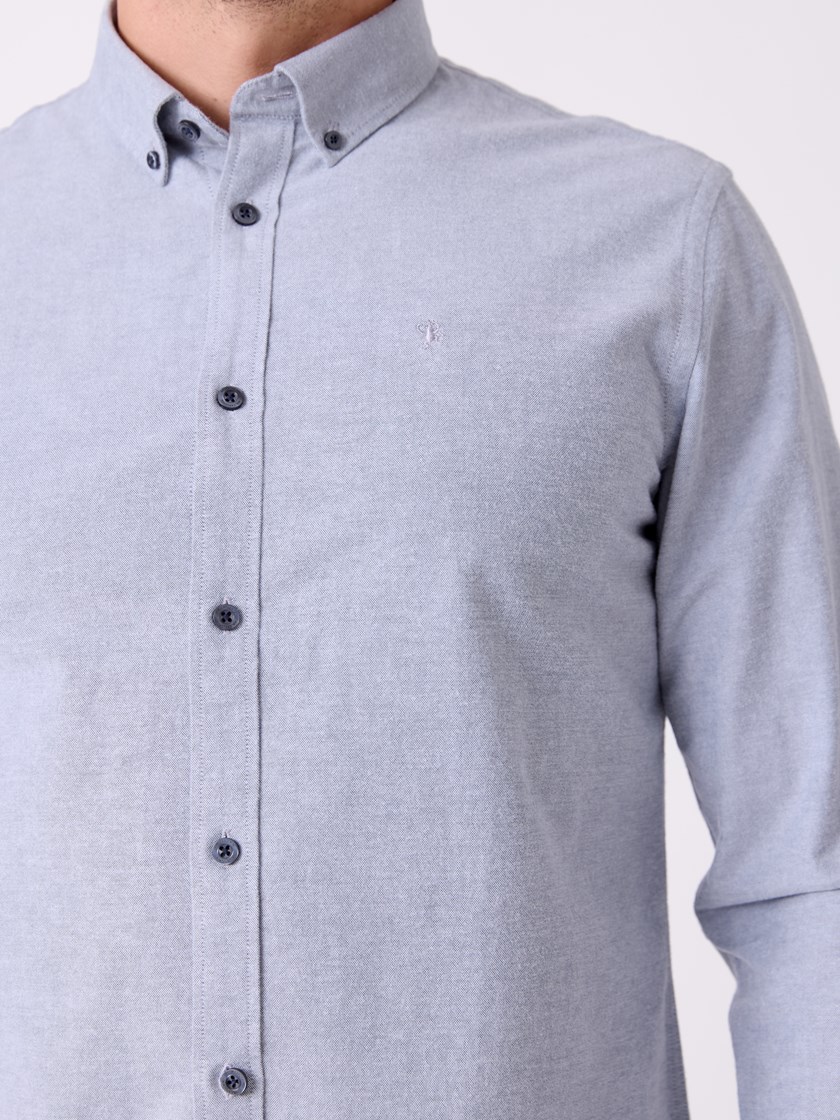 7516149 S98 7516149_S98-MRCAPUCHIN-A26-Front_1681_Brushed oxford skjorte S98.jpg_Front||Front