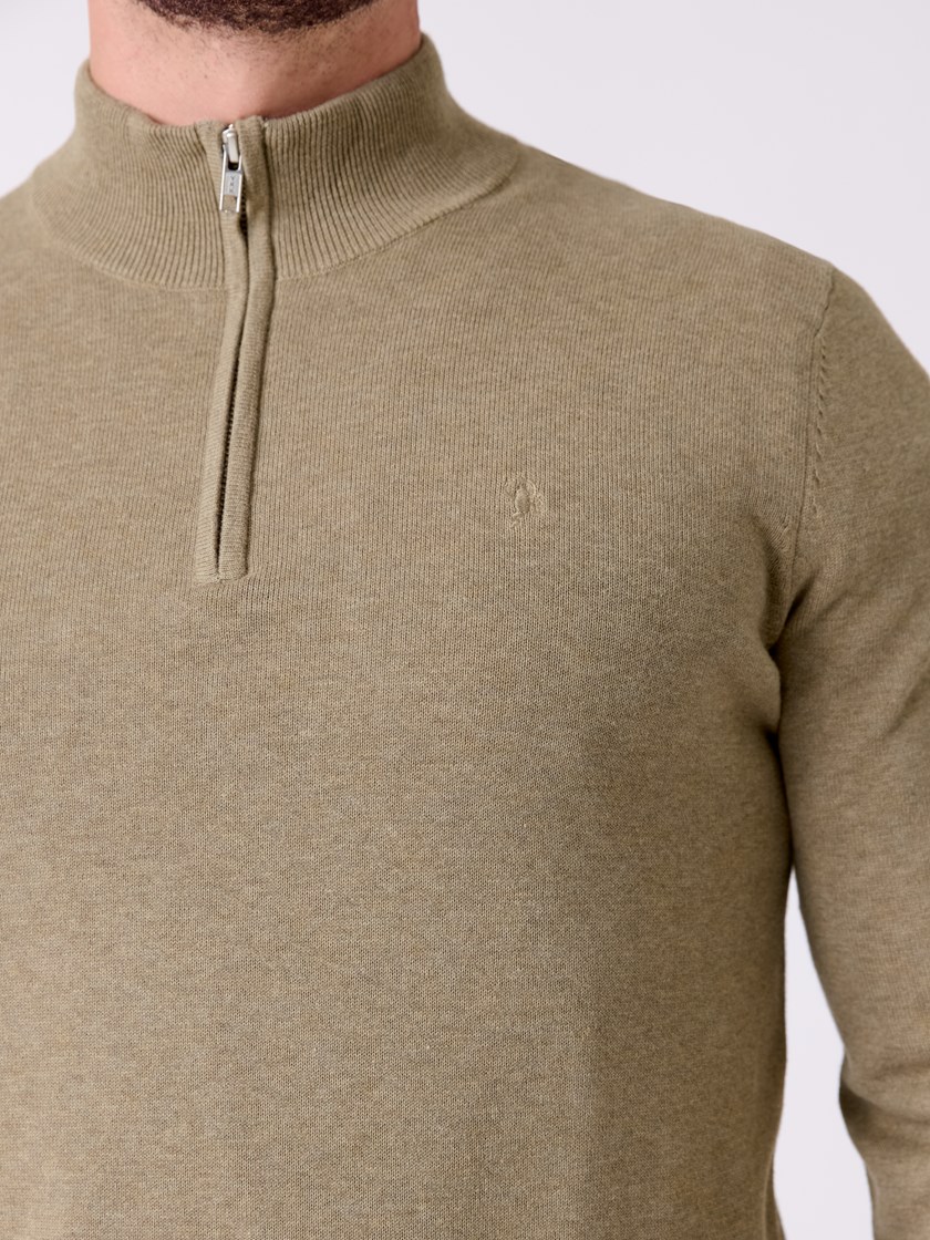 7516265 T29 7516265_T29-MRCAPUCHIN-A26-Front_8225_Dammers zip neck genser T29.jpg_Front