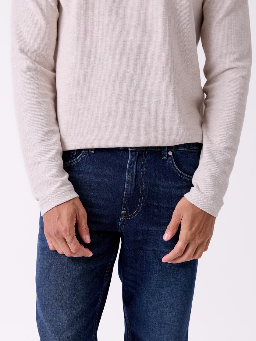 7516314 DAB 7516314_DAB-HENRYCHOICE-A26-Front_4902_Loose Lenny blue jeans DAB.jpg_Front||Front