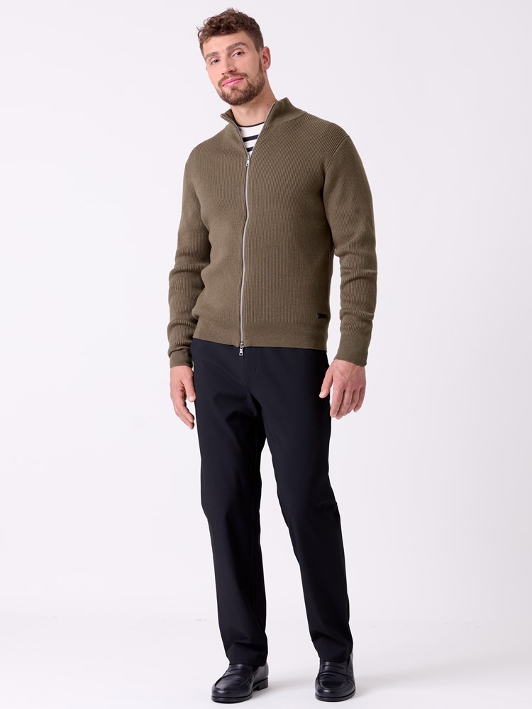 Birgir zip cardigan 7516324_T76-MRCAPUCHIN-A26-Front_3387_Birgir zip cardigan T76.jpg_Front||Front