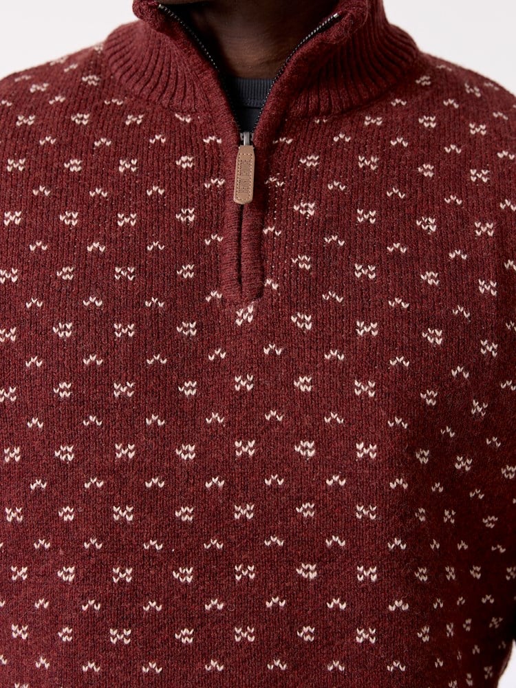 Edwin zipneck sweater 7516643_AJK-HENRYCHOICE-W26-Modell-Front_chn=decades_1350_Edwin zipneck sweater AJK.jpg_Front||Front