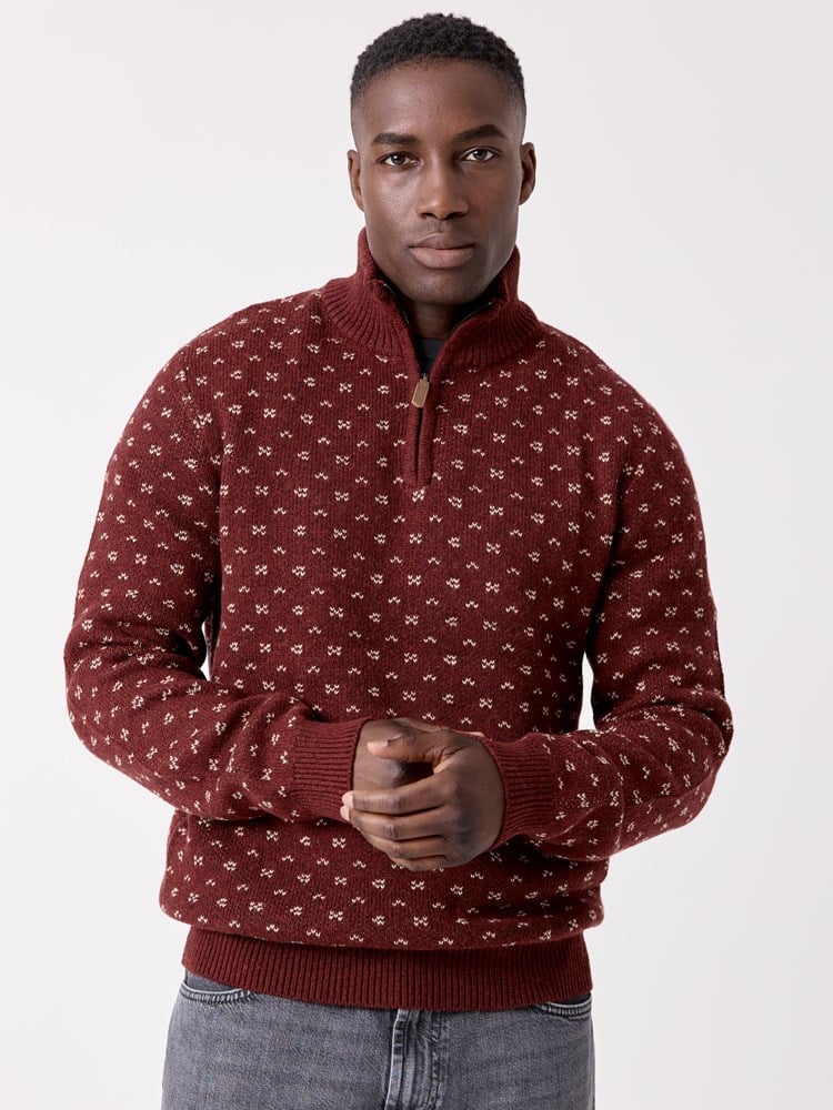Edwin zipneck sweater 7516643_AJK-HENRYCHOICE-W26-Modell-Front_chn=decades_3747_Edwin zipneck sweater AJK.jpg_Front||Front