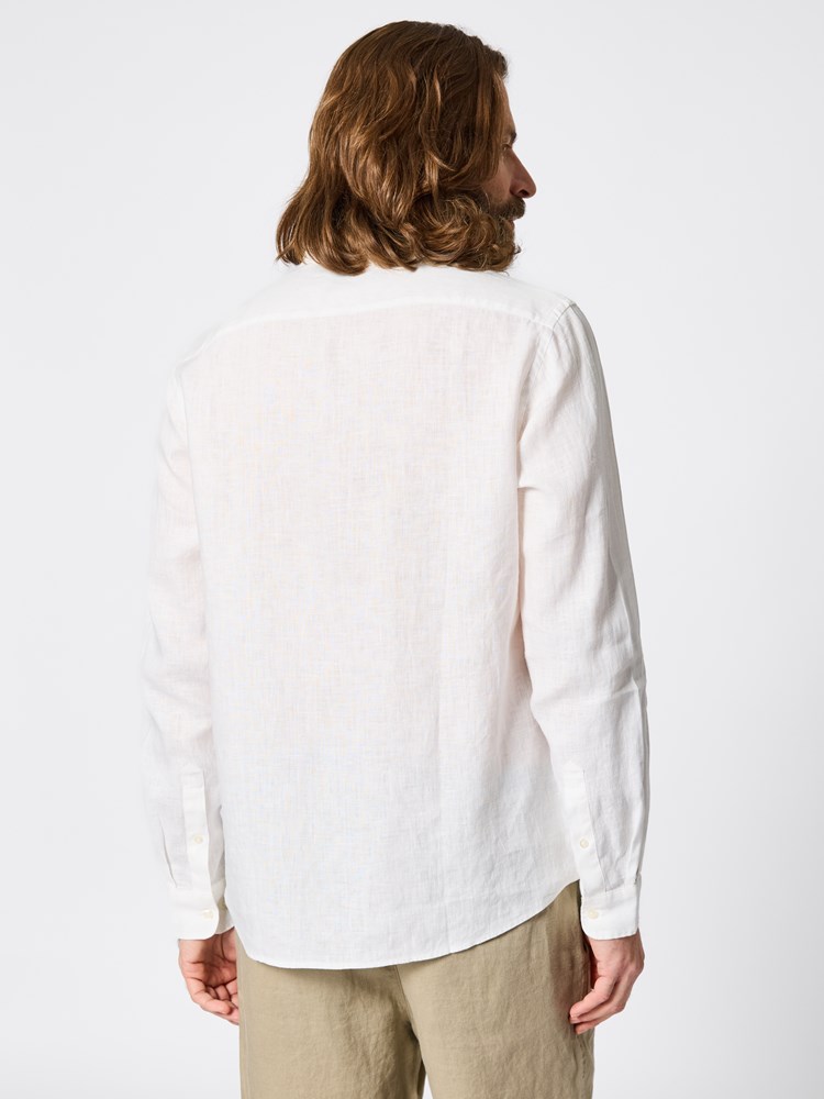Akau linskjorte Akaou linskjorte hvit 15_O77_Akau linskjorte O77.jpg_Back||Back