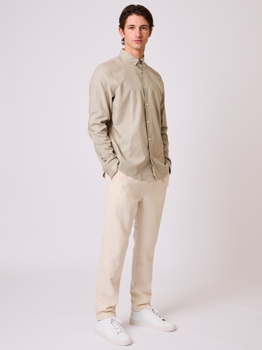 7510963 S67 Aksel skjorte Laurel oak melange 1.jpg_